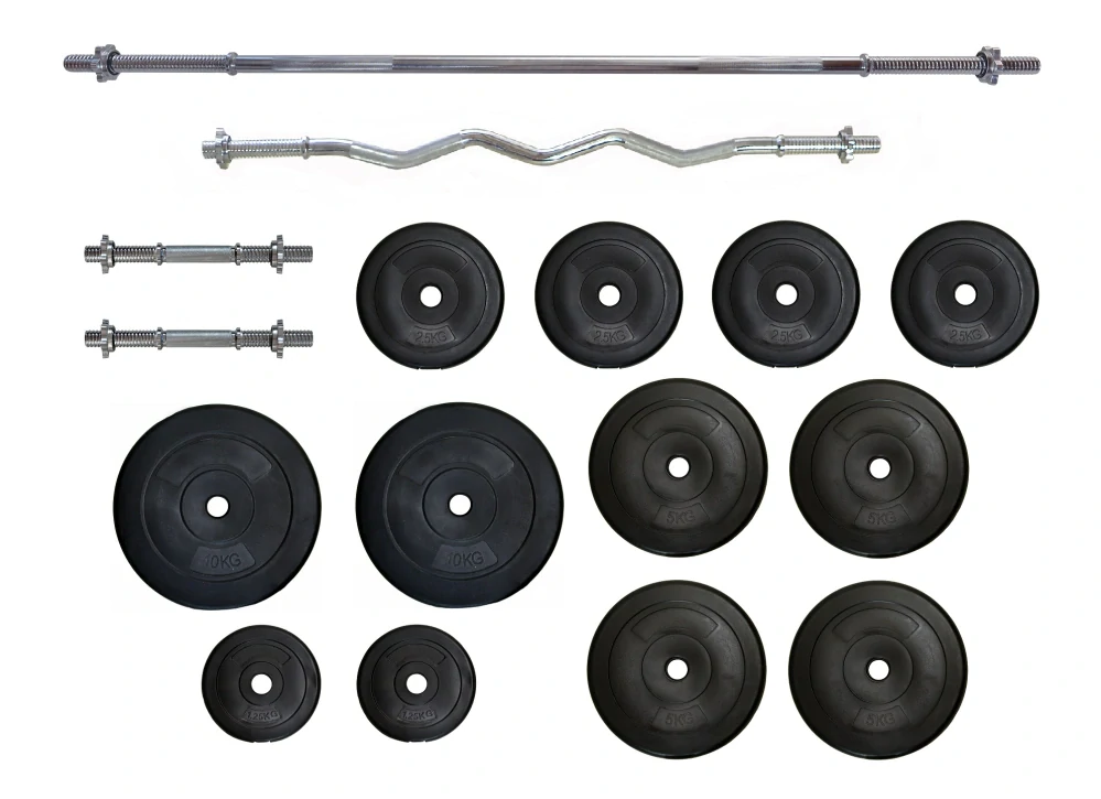 Činkový set PREMIUM (kotouče s cementovou náplní) - 80 kg