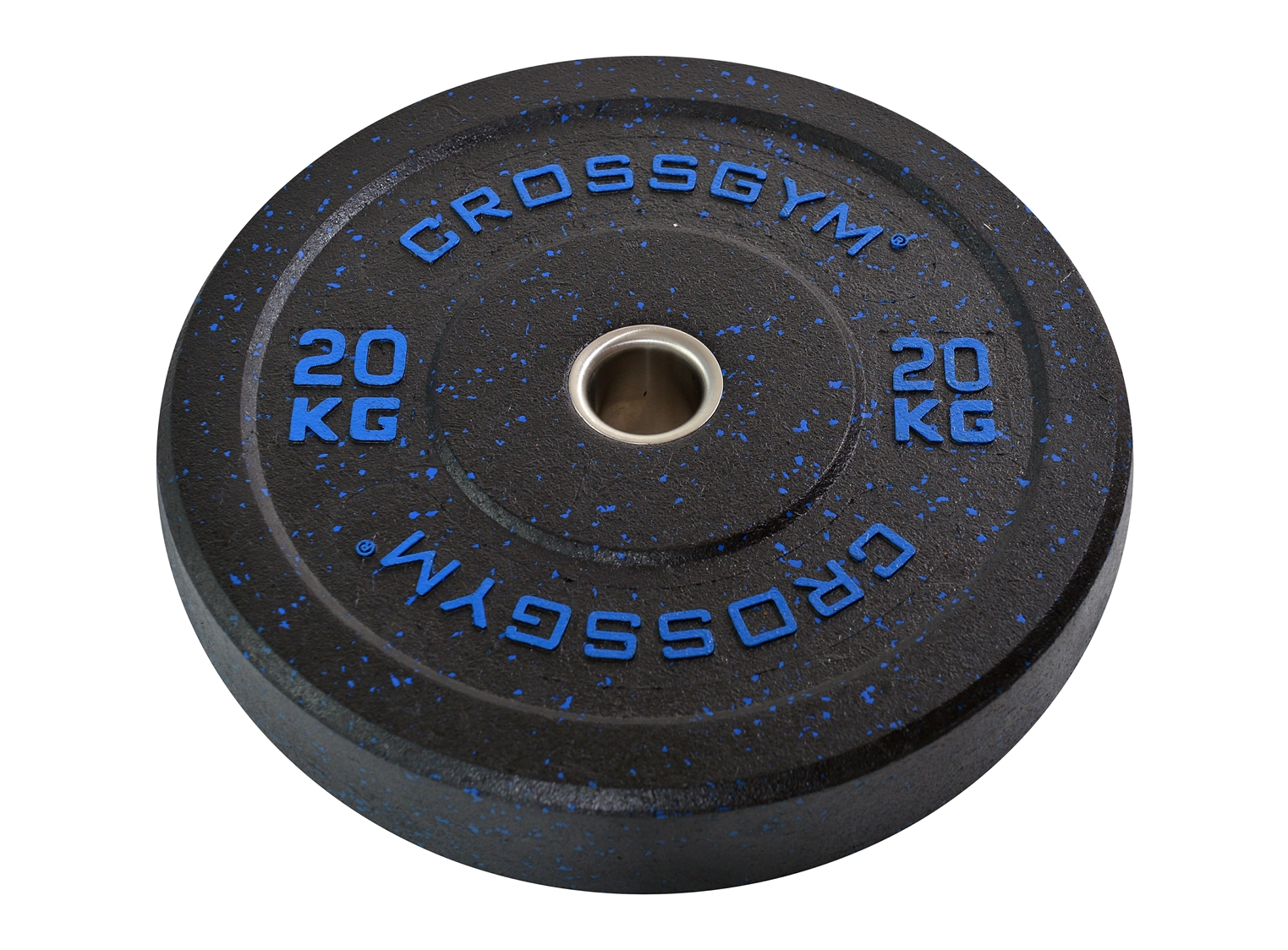 Kotouč Bumper Plate CrossGym - 20 kg (černý)