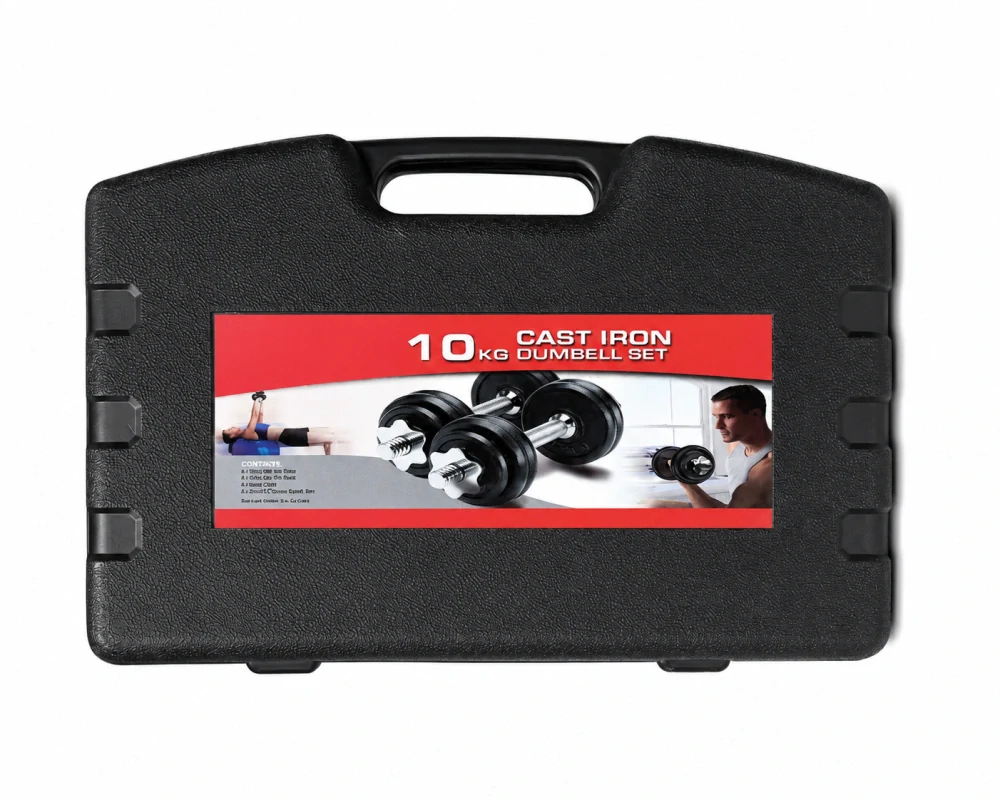 Nakládací činky v kufříku - 10 kg
