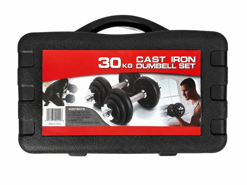 Nakládací činky v kufříku - 30 kg