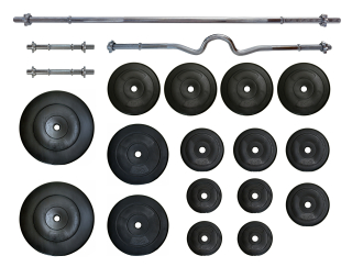 Činkový set PREMIUM (kotouče s cementovou náplní) - 110 kg