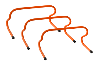 Tréninkové překážky oranžové (3 kusy) - výška 23 cm