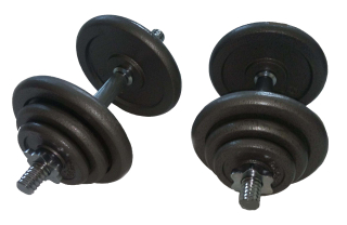 Jednoruční činkový set - 2 x 20 kg 
