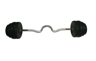 Nakládací činka EZ (kotouče s cementovou náplní a BT osou) - 45 kg